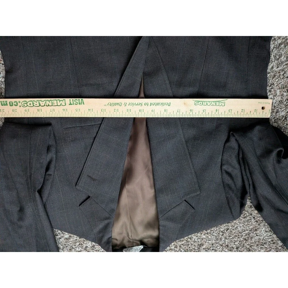 Christian Brooks 42R Dark Charcoal USA Made Mens Blazer Suit Jacket Sport Coat
